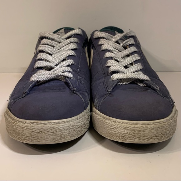 Y2K '08 NIKE NYX BLAZER LOW PURPLE GREY WHITE ORANGE MENS SHOES SIZE 10 SNEAKERS - Picture 3 of 12